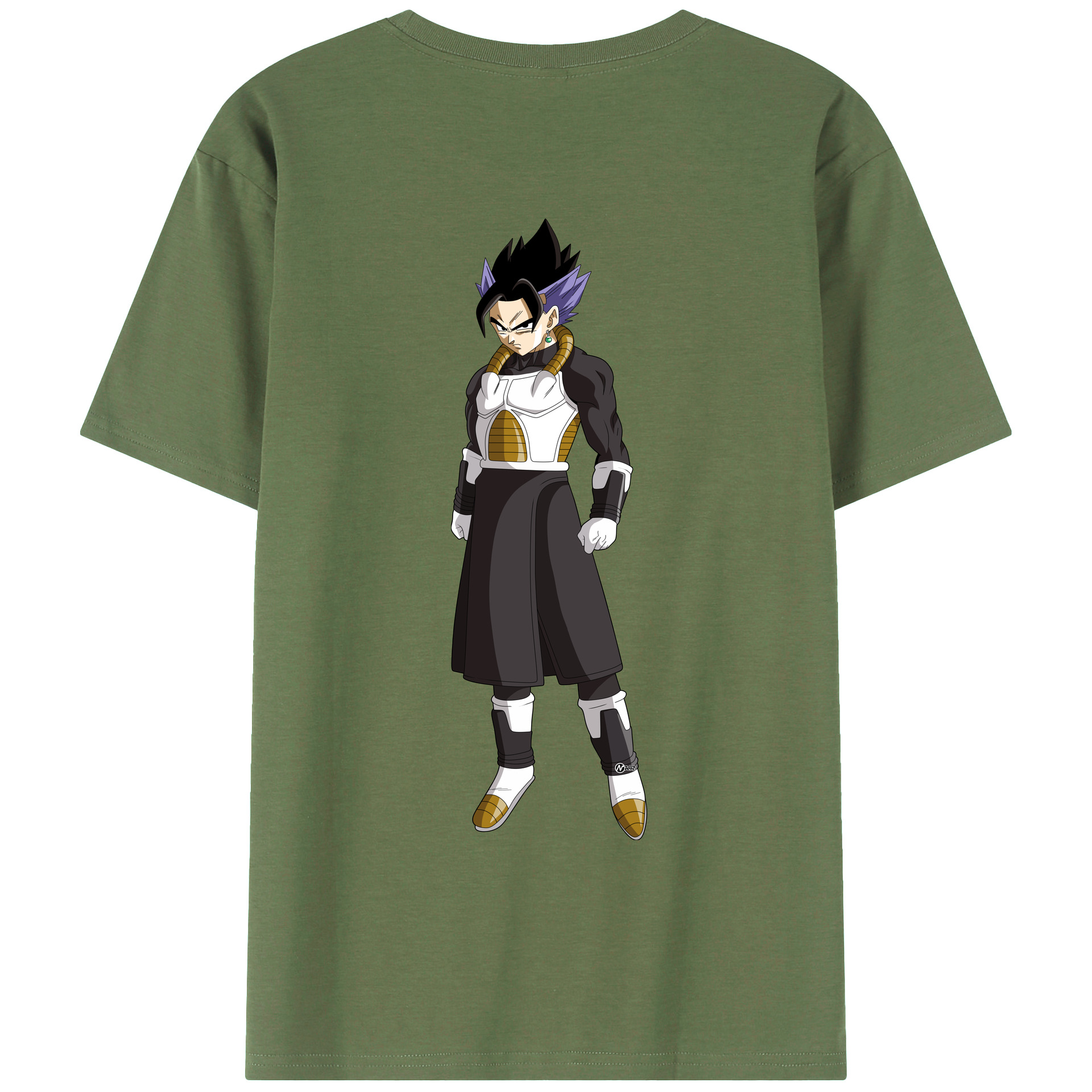 （画像用） ドラゴンボール ベジット DRAGON BALL Vegetto 綿100％ メンズ半袖Tシャツ（バックプリント） 通気性